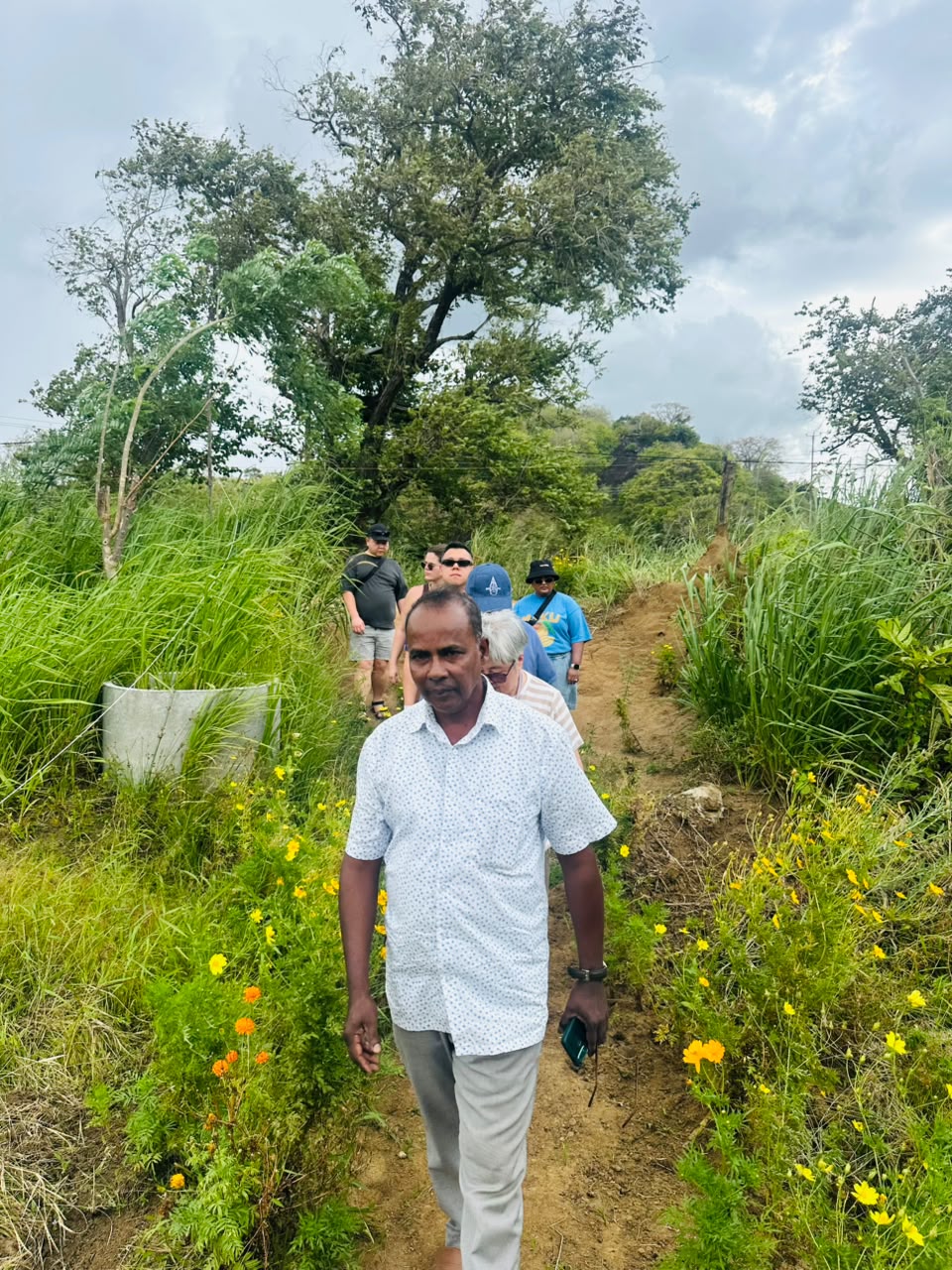 Around a village table